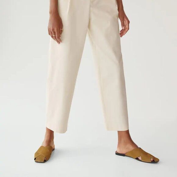 Mango Jeans culotte high waist Pastel Yellow - Picture 5 of 10